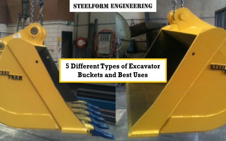 5 Different Types of Excavator Buckets and Best Uses