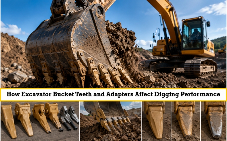 How Excavator Bucket Teeth and Adapters Affect Digging Performance